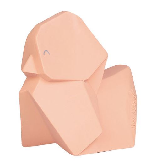 Saro anneau de dentition Origami caoutchouc rose