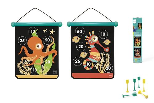 Scratch dardspel magnétique 40 x 31 cm océan