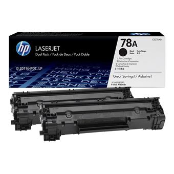 HP 78A - pack de 2 - noir - originale - LaserJet - cartouche de toner (CE278AD) - 1