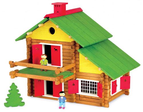 Jeu de construction - La maison en bois - 140 pièces - CHALETS