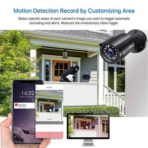 Kit Vidéo Surveillance 8CH DVR et 4pcs Caméras de Surveillance Extérieures  sans disque dur - Équipements et sécurité pour la maison - Achat & prix