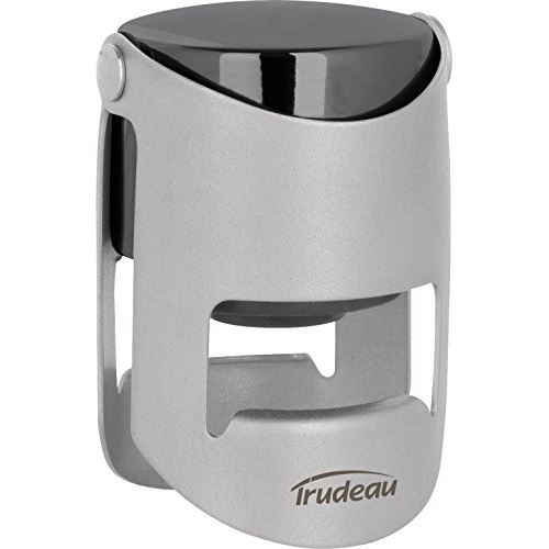 Trudeau bouchon a champagne en inox et plastique - chrome 5060170