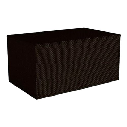Paris Prix - Coffre De Rangement En Résine tressé 132cm Chocolat