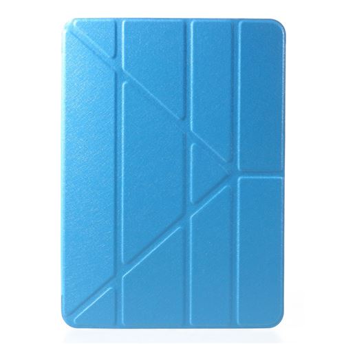 Etui en PU origami de soie bleu clair pour votre Apple iPad Pro 11-inch (2018)