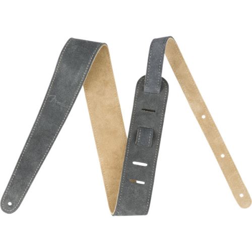 Fender Gris/Beige 2 Inch Suede Strap Reversible Sangle Guitare