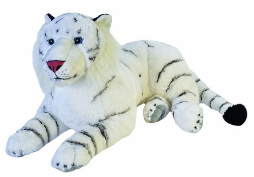 Wild Republic Peluche Tigre Blanc Jumbo, Peluche Géante, Peluche Jouet, Cadeaux pour Enfants, 30 Pouces