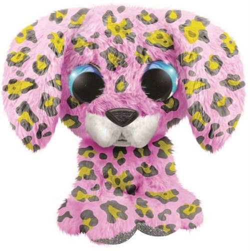 Lumo Stars peluche Lumo Chien Dalmatien Lumo à pois rose 15 cm