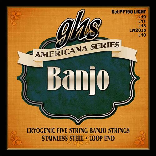 Non Communiqué Ghs Banjo Americana Light 10-11-13-20-10 Cordes Pour Banjo