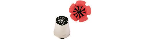 Douille inox decor fleur n°241