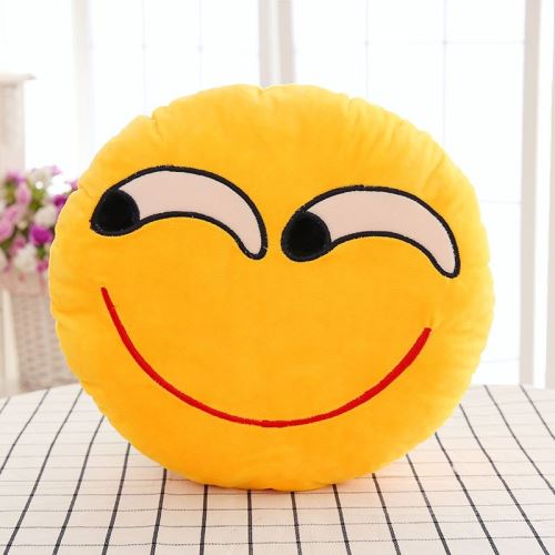 Rond Coussin Oreiller Emoji en PP Coton Peluche 30cm #14#14