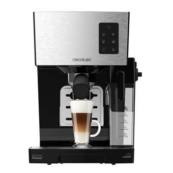 Cecotec Power Instant-ccino 20 - Machine à café avec mousseur à lait - 20 bar - acier inoxydable - 1