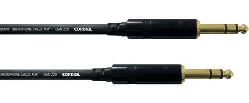 Cordial CFM0.3VV - Câble audio jack-jack stéréo mâle 30 cm