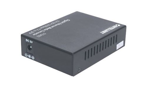 Intellinet 510493 convertisseur de Support r&eacute;seau 1000 Mbit/s Noir