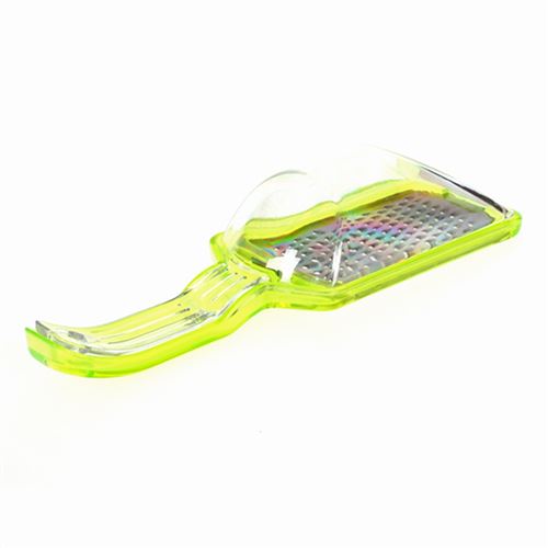 Râpe de cuisine avec bac récupérateur - Inox - Vert