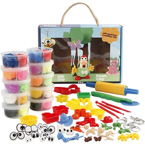 Silk Clay set d'argile Foam Clay 75 pièces