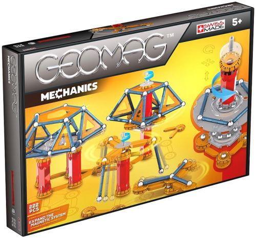 Coffret geomag 146 pieces - mechanics - jeu de construction enfant