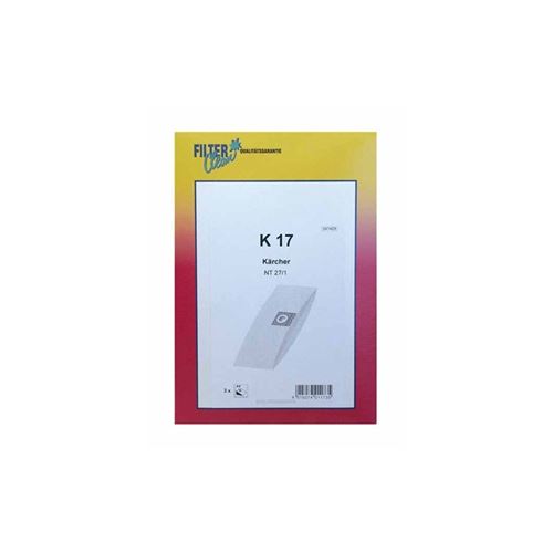 Sachet de sacs x3 karcher pour aspirateur karcher - k17