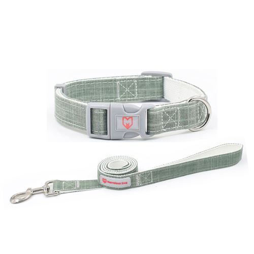 Comparer les prix de Collier et Laisse MARVELOUS Personnalisé kit pour Chien - Vert clair (Taille: M)