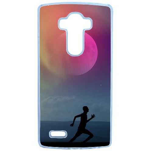 Coque Silhouette Joggeur Fitness Lune Compatible Lg G4 Transparent