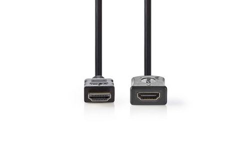 Câble hdmi? haute vitesse avec ethernet connecteur hdmi? - hdmi? femelle 2,0 m noir nedis