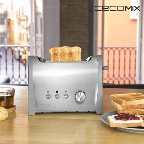 Grille-Pain 800W avec support pour pain et viennoiserie