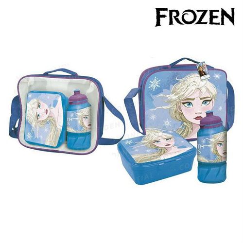 Sac à goûter avec accessoires Frozen Bleu