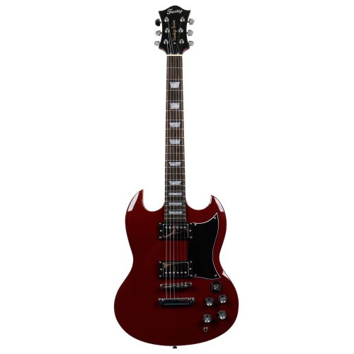 Fazley FSG418DR guitare électrique rouge