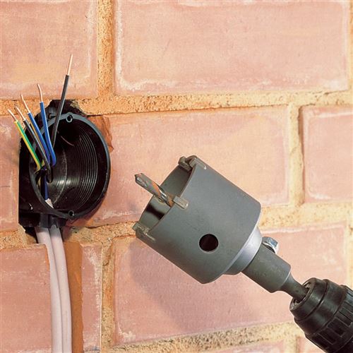 Wolfcraft tr&eacute;pan de carottage avec mandrin 76 mm 5460000 422086