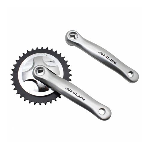 Pedalier city p2r manivelles alu 170mm plateau 36d. chaine 3.30