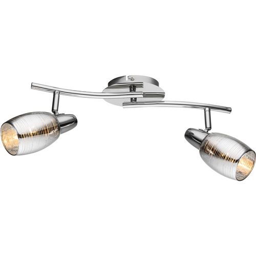 Spot chrome 16,5x41cm verre translucide globo lighting 54986-2
