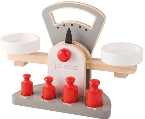 Jouéco échelle en bois de 28 cm 5 gris / blanc Junior pcs