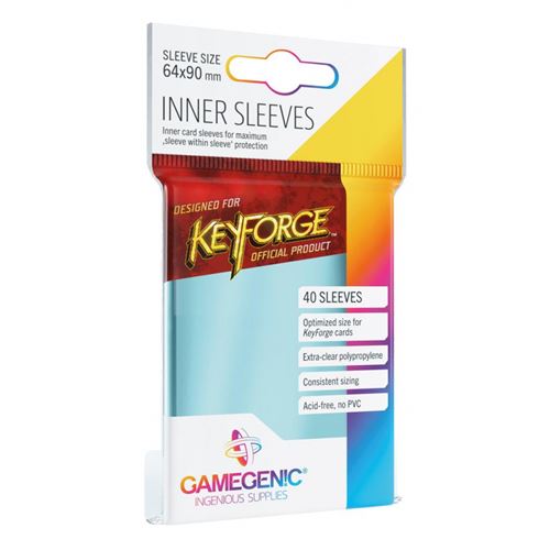 Keyforge - Sachet de 40 pochettes Inner Transparent