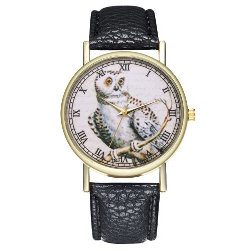 Montre de tendance de modèle de bande dessinée à quartz tendance montre de mode de Mme. Hommes de vente pour hommes T211-Anoir