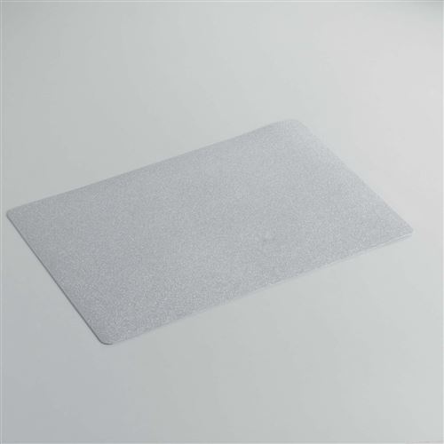 Set de table 28.5 x 44 cm pvc uni paillettes midnight Gris