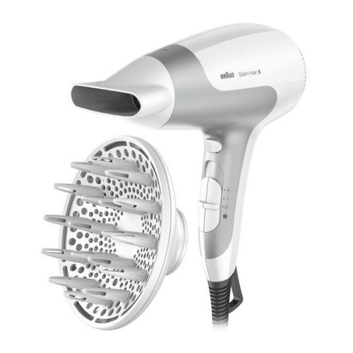 Sèche-cheveux 2500 W Fonction Air frais et Ionique - Soins des cheveux Embout concentrateur d'air et Diffuseur de jet