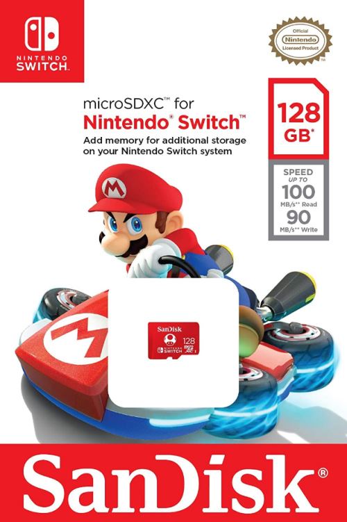 Carte memoire pour Nintendo Switch et nintendo switch OLED micro SD  stockage 128 Go Sandisk - Cdiscount Informatique