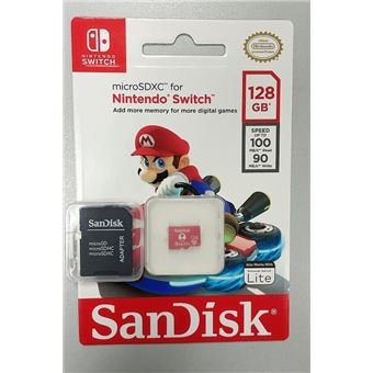 Carte Mémoire MicroSDXC SanDisk 128 Go pour Nintendo Switch