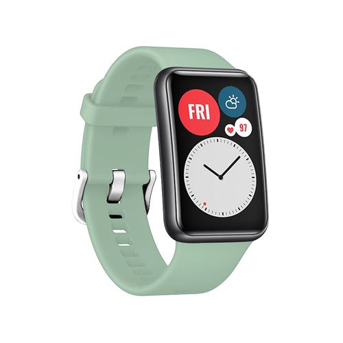 Non Communiqué Vert/Clair Bracelet De Montre En Silicone Simple Pour Huawei Watch Fit