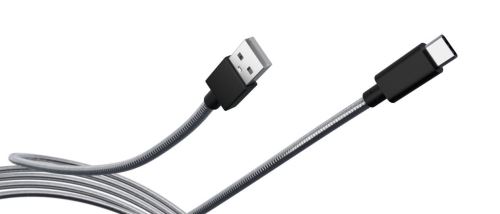 Linéaire PCUSB315LB Câble USB type C mâle / USB A mâle gaine ultra flexible luxe noir 1m00