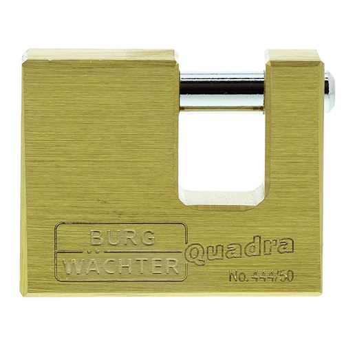 Burg-Wächter Quadra 444 50 SB 7 mm d'épaisseur, Tenaille, 2 clés, Cadenas – Lot de 1