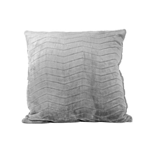 Coussin microfibre grand luxe Jazz - 50 x 50 cm - Gris argent