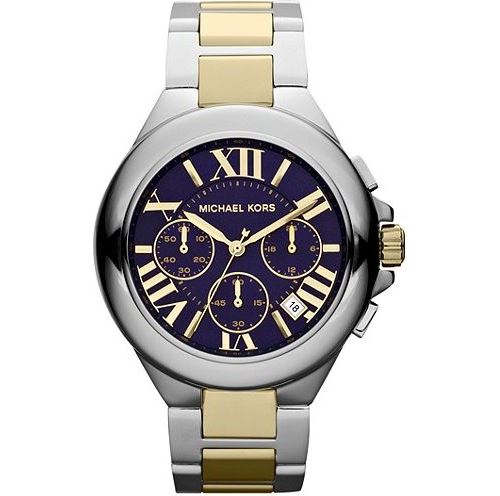 MICHAEL KORS Montre femme Camille MK5758 Bracelet dor&eacute; et argent&eacute; en acier