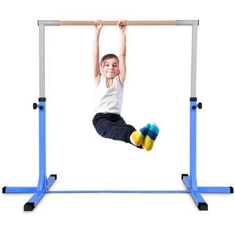 Barre Fixe De Gymnastique Enfant Hauteur Réglable 13 Niveaux Acier Hêtre -  Accessoire de sport BUT