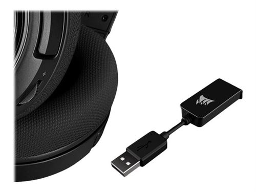 CORSAIR Gaming HS45 SURROUND - Koptelefoon - over oor - met bekabeling - USB, 3,5 mm-stekker - koolstof