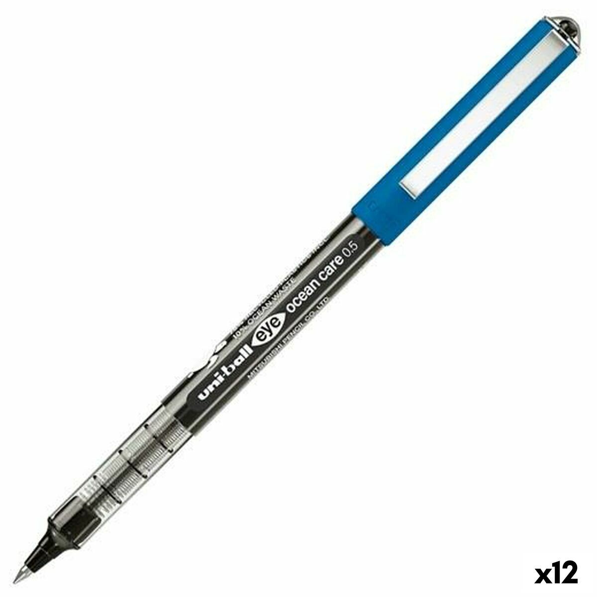 Uni-ball EYE UB-157 Lot De 4 Cartouches D'Encre Rollerball - Noir, Bleu, Rouge, Vert - Écriture Fluide Et Imperméable