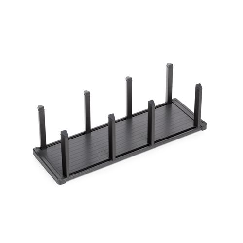 Emuca Gris Orderbox Porte-Assiettes Vertical Pour Tiroir, 159X468mm, Aluminium Et Plastique, Antracite - Image 3