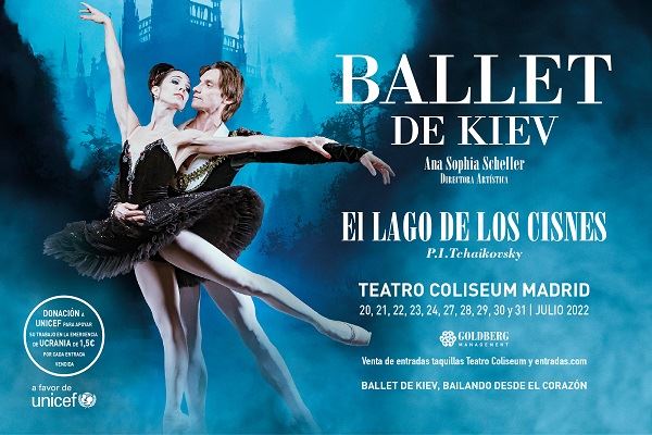 EL LAGO DE LOS CISNES. BALLET DE KIEV.TE INVITAMOS EL 20, 21, 27 Y 28/07/22 EN EL TEATRO COLISEUM DE
