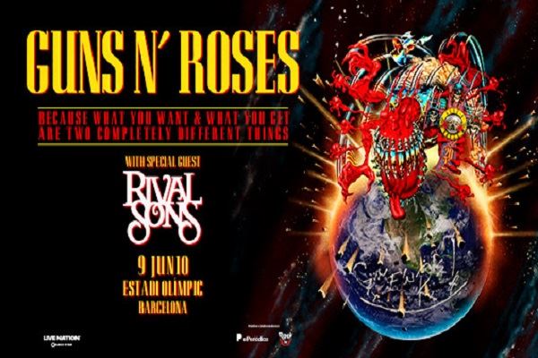 Guns N’ Roses. 9 de junio en Barcelona. Único concierto en España este 2025