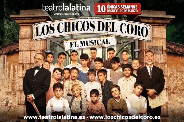 Los chicos del coro, el musical. Te invitamos el 25/03 en el teatro La Latina. Madrid