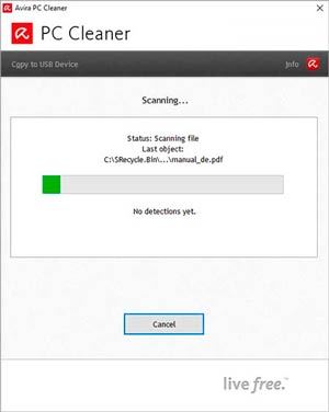 apps usb - avira pc cleaner